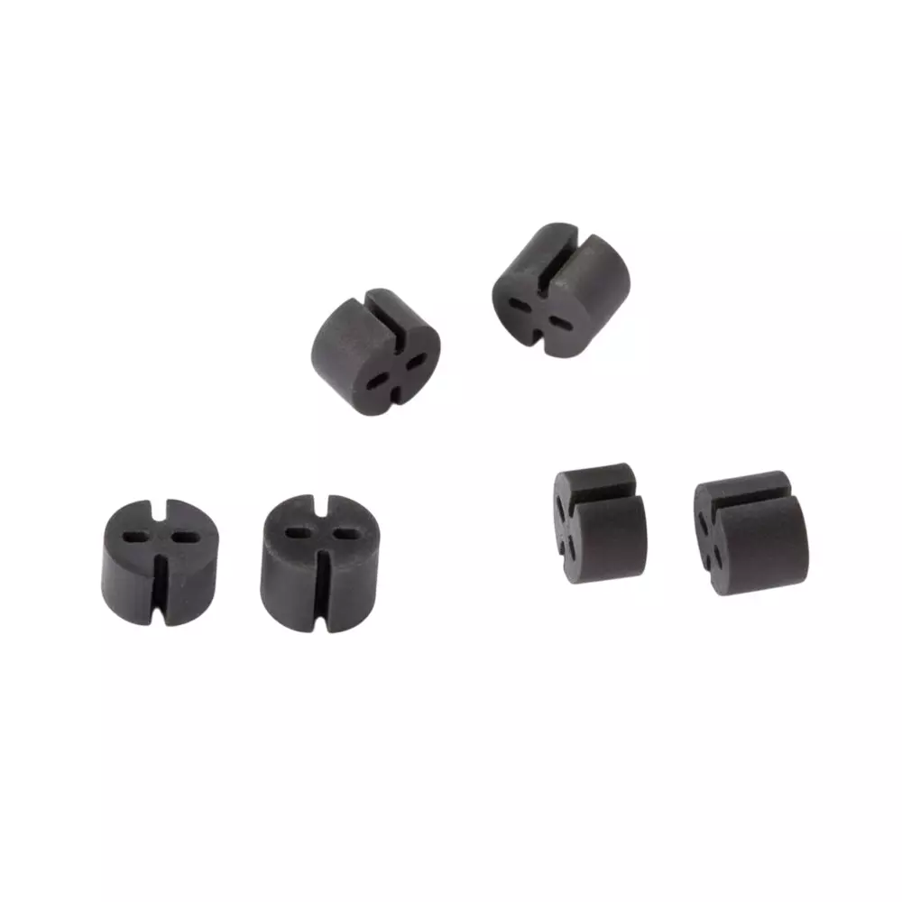 BIVAR Self-Retaining LED Mounts Extruded Polyvinyl Chloride T-1 3/4 (5 mm) LED Size Black, ELM 1-340