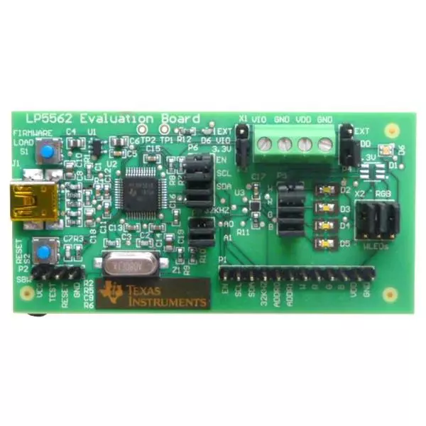 TEXAS INSTRUMENTS LP5562 Series Evaluation Modules 2.7 to 5.5 V Operating Supply Voltage, LP5562EVM