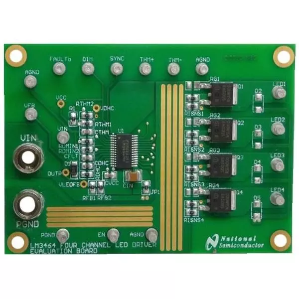 TEXAS INSTRUMENTS LM3464 Series Evaluation Boards 12 to 80 V Operating Supply Voltage, LM3464EVAL/NOPB