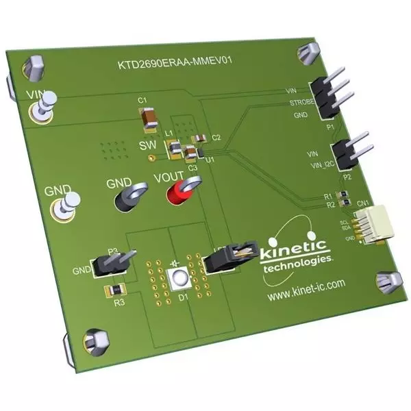 Kinetic Technologies KTD2690 Series Evaluation Kits 5 V Operating Supply Voltage, KTD2690ERAA-MMEV01