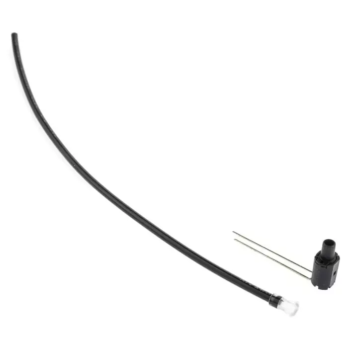 BIVAR PCB Mounted Flexible LED Light Pipe Clear Round Lens Red/Green LED included, FLPR6.0-BC