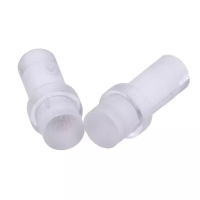 BIVAR Panel Mount LED Light Pipe Clear Flat Lens, PLP1-8MM-F (Pack of 25 Pcs)