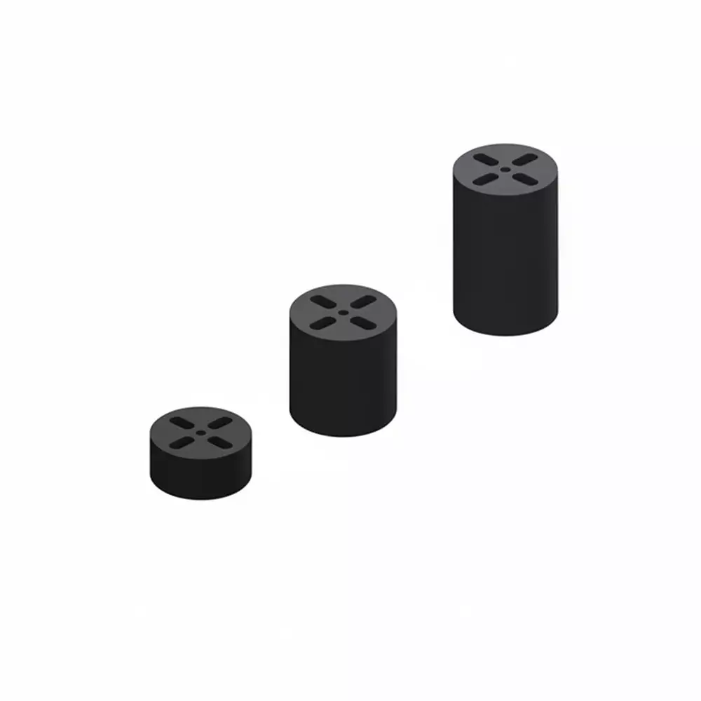 KEYSTONE LED Spacers Polyvinyl Chloride (PVC) T-1 (3 mm), T-1 3/4 (5 mm) LED Size Black, 8916