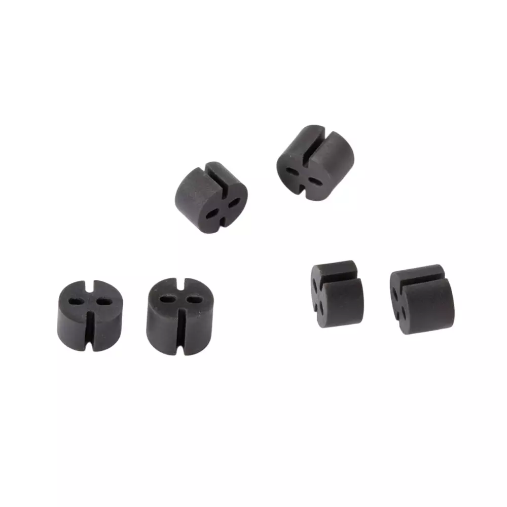 BIVAR Self-Retaining LED Mounts Extruded Polyvinyl Chloride T-1 3/4 (5 mm) LED Size Black, ELM 1-405