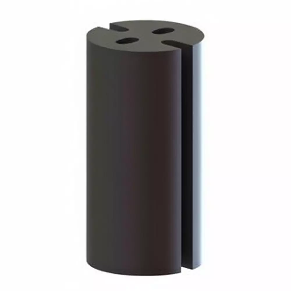 ESSENTRA COMPONENTS LED Spacers Polyvinyl Chloride (PVC) T-1 3/4 (5 mm) LED Size Black, LEDM-1-13