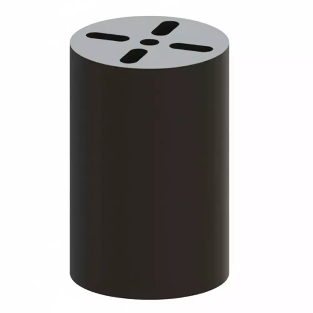 ESSENTRA COMPONENTS LED Spacers Polyvinyl Chloride (PVC) T-1 3/4 (5 mm) LED Size Black, LEDM-3-10