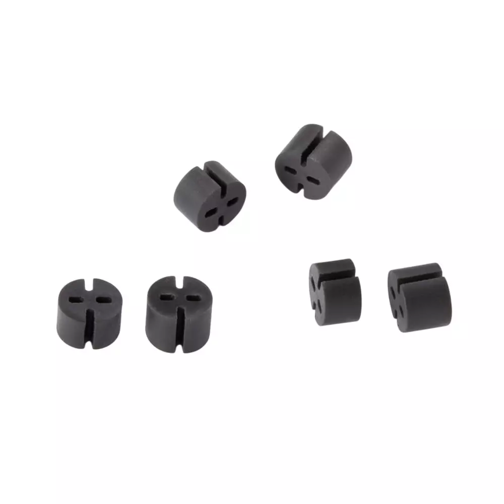 BIVAR Self-Retaining LED Mounts Extruded Polyvinyl Chloride T-1 3/4 (5 mm) LED Size Black, ELM 1-28MM