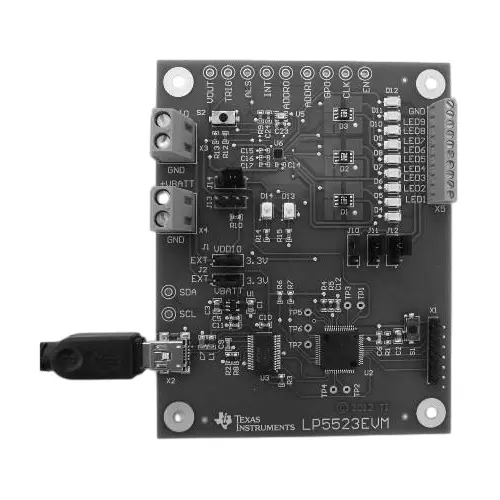 TEXAS INSTRUMENTS LP5523 Series Evaluation Kits 2.7 to 5.5 V Operating Supply Voltage, LP5523EVM/NOPB