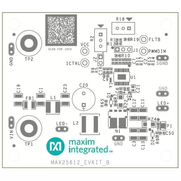 ANALOG DEVICES MAX25612 Series Evaluation Kits 12 V Operating Supply Voltage, MAX25612BEVKIT#