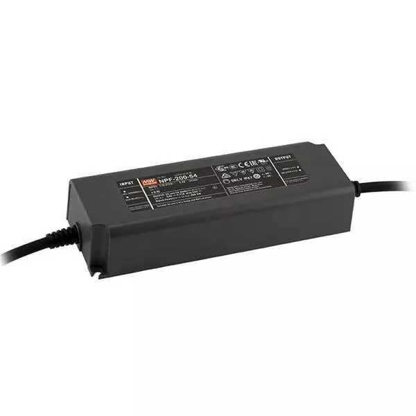 Mean Well PWM-200 Series LED Drivers Power Supply 1 Output 195 mm (7.677 inch) With Dimming, PWM-200-24