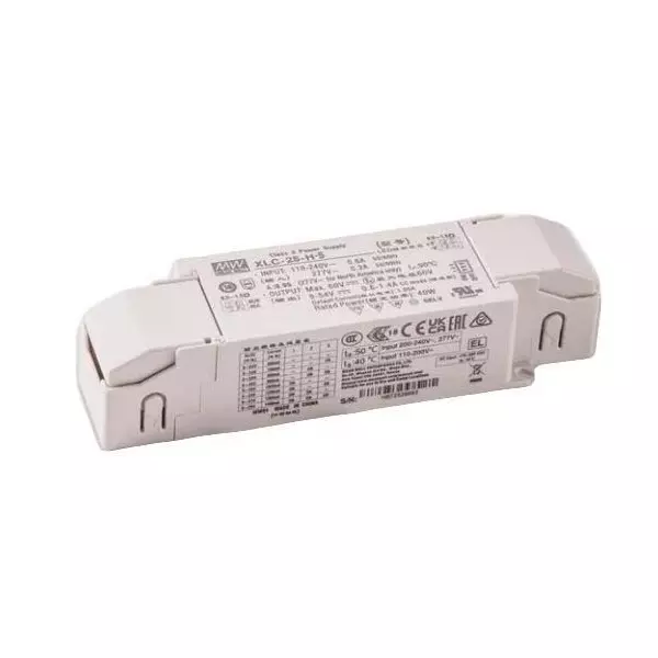 Mean Well XLC-25-DA2S Series LED Drivers Power Supply 1 Output 147 mm (5.787 inch) With Dimming, XLC-25-H-DA2SN