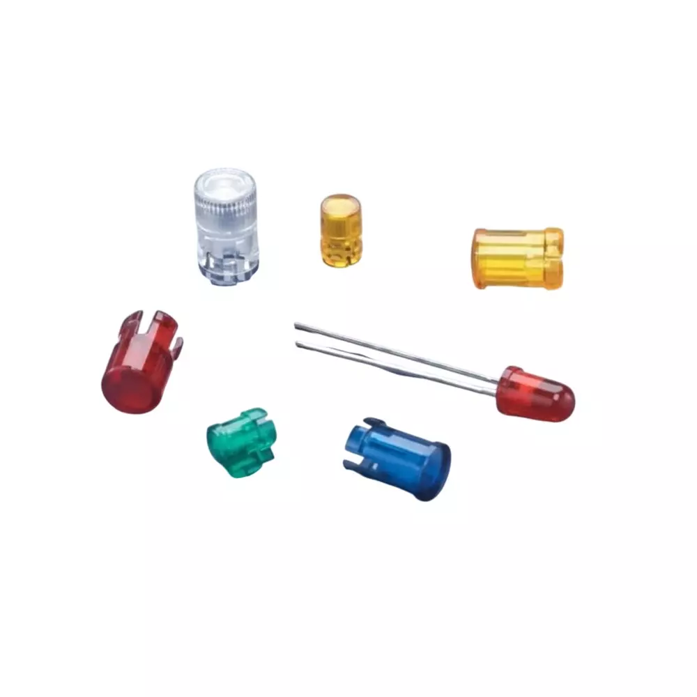 VCC LED Lenses Polycarbonate (PC) 5 mm LED Size Amber, CMC_321_ATP