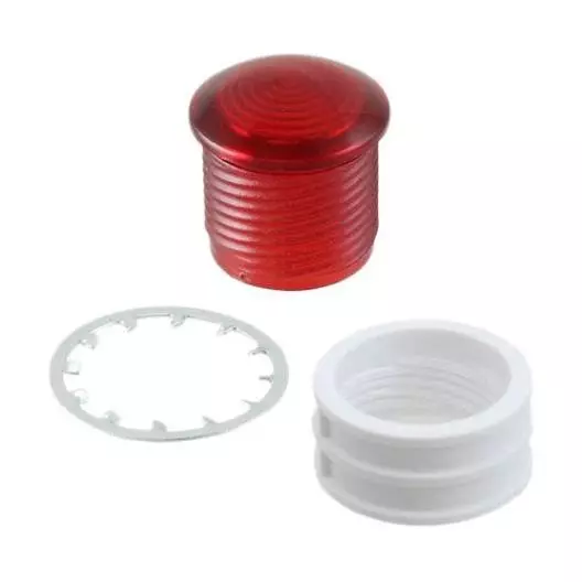VCC Lens Assemblies Thermoplastic (TP) 10 mm LED Size Red, HMC_461_RTP