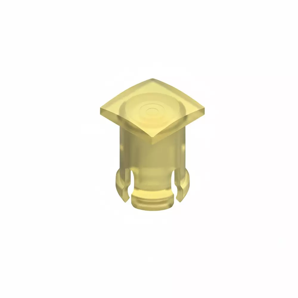 KEYSTONE LED Lens Caps Polycarbonate (PC) 3 mm LED Size Yellow, 8676