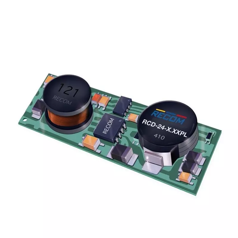 RECOM POWER LED Drivers Power Supply SMD/SMT Mount 1 Output 17.5 W, RCD-24-0.50/PL/B