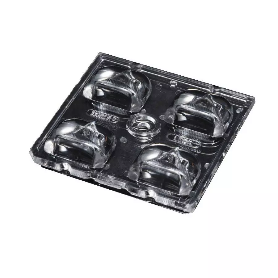 LEDIL LED Lens 123 deg to 125 deg Viewing Angle, C16097_STRADA-2X2-CY-PC