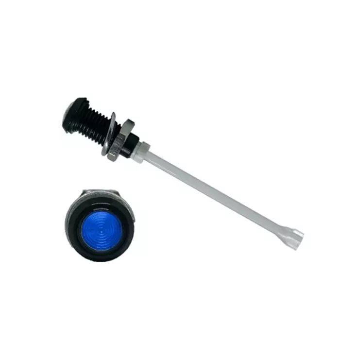 BIVAR Panel Mount Vertical LED Light Pipe Blue Round Lens, RHD-1910-F6PZB67PR (Pack of 100 Pcs)