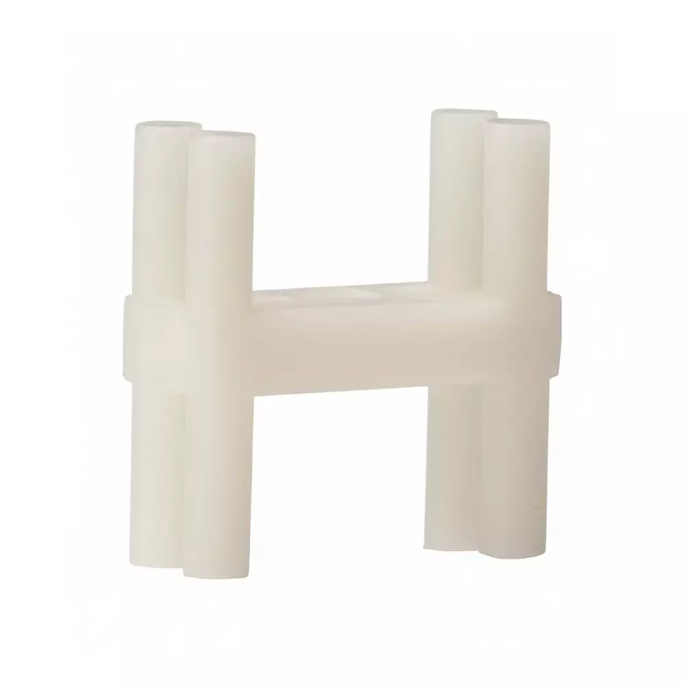 BIVAR Rectangular LED Mounts Nylon 1.5 mm Body Length White, RL1-060