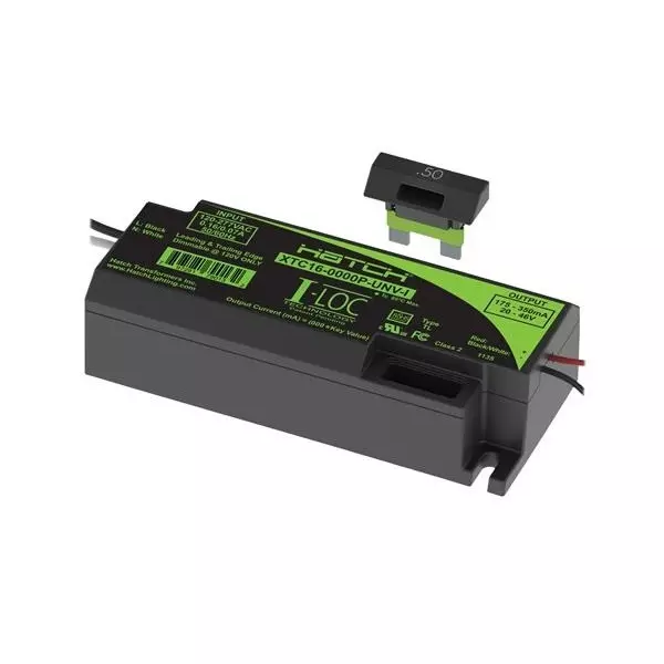 HATCH I-LOC Constant Current LED Drivers Series LED Drivers Power Supply 1 Output 96.8 mm (3.811 inch) With Dimming, XTC16-0350P-UNV-I