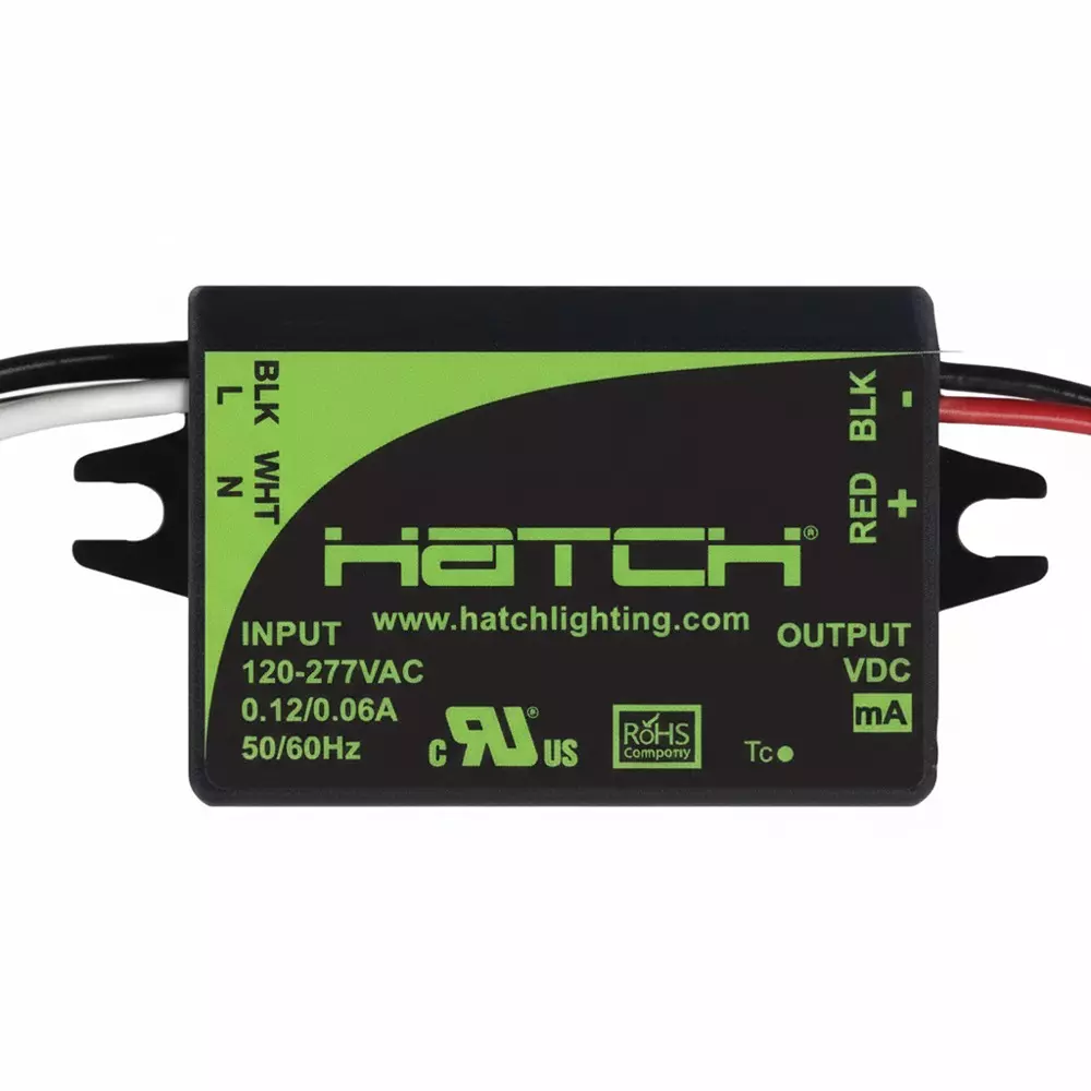 HATCH L Series Constant Current LED Drivers Series LED Drivers Power Supply 1 Output 48.8 mm (1.921 inch) Without Dimming, LCB004-UNV