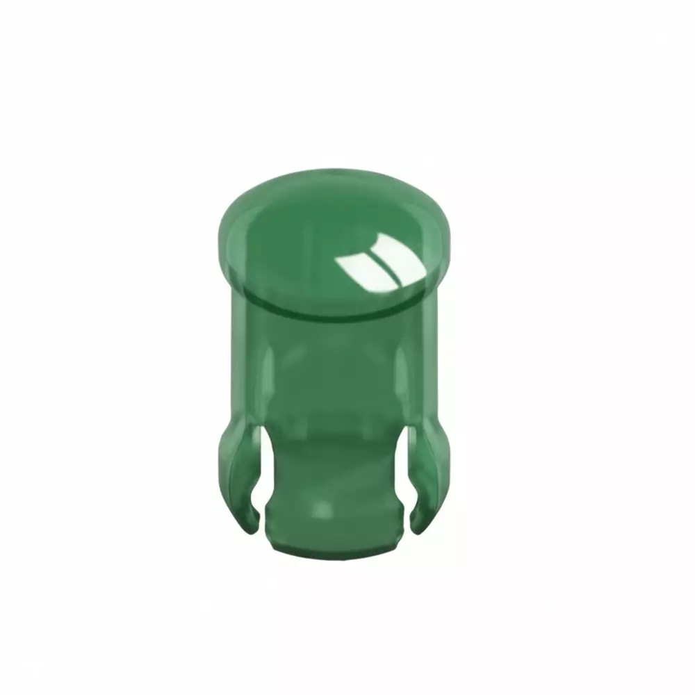 KEYSTONE LED Lens Caps Polycarbonate (PC) 3 mm LED Size Green, 8657