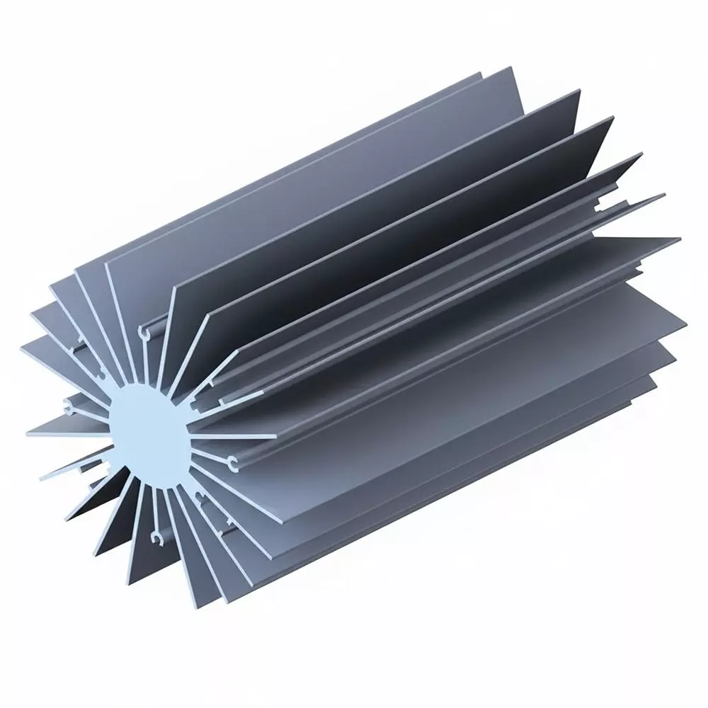 WAKEFIELD THERMAL LED Heat Sinks Screw Mount Radial Fin 114.55 mm Diameter, 19754-M-AB