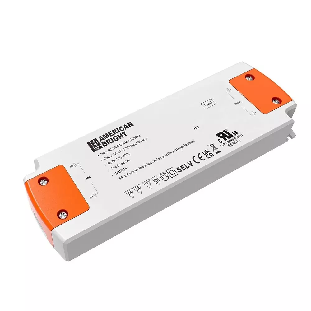 AMERICAN BRIGHT LED LED Drivers Power Supply Desktop Mount 1 Output 60 W, AB-D2060-V12-TR