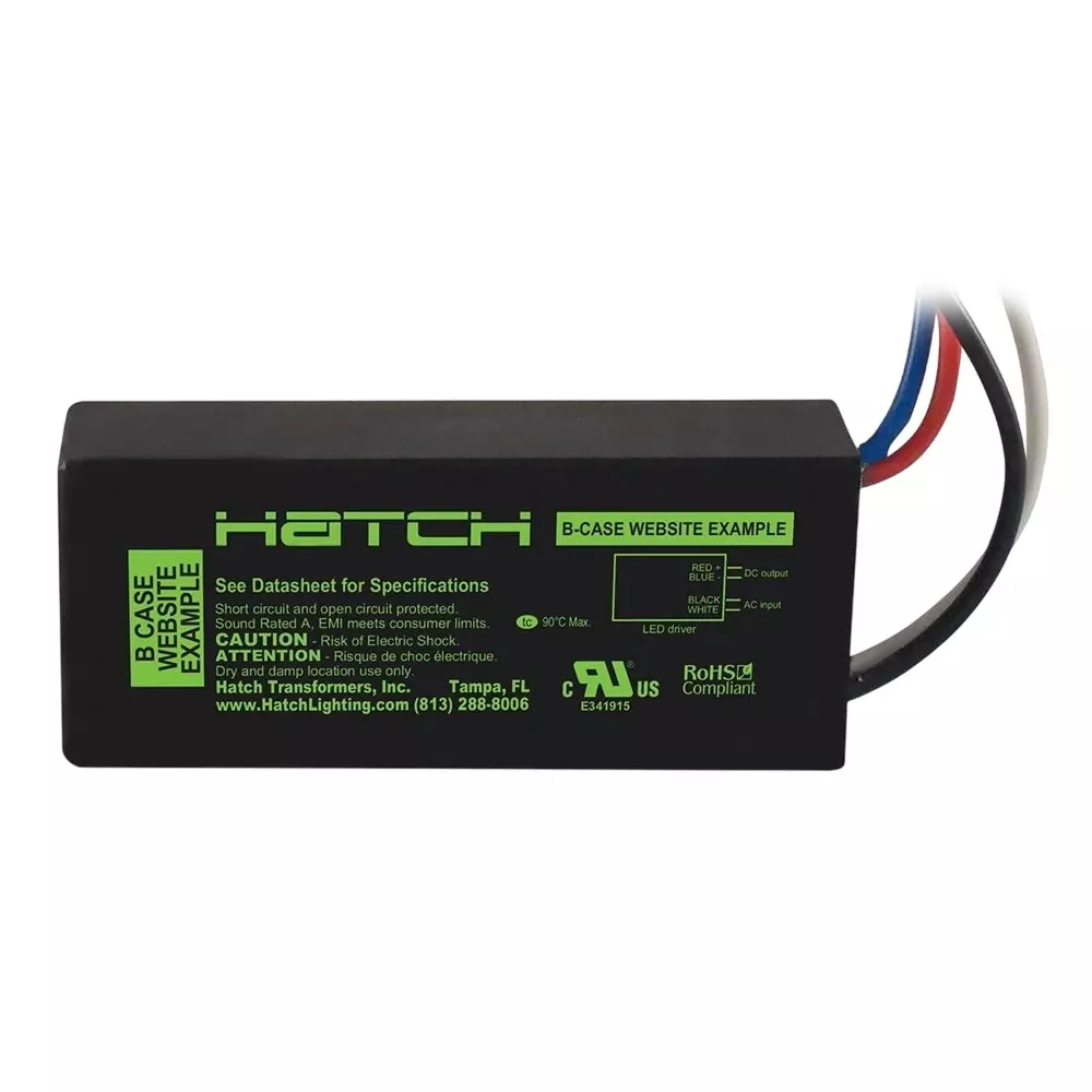 HATCH LED Drivers Power Supply Chassis Mount 1 Output 12 W, LC12-0500P-120-B