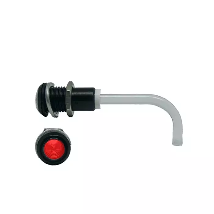 BIVAR Panel Mount Right Angle LED Light Pipe Red Round Lens, RHD-0900-3500-F9PZR67PR (Pack of 100 Pcs)