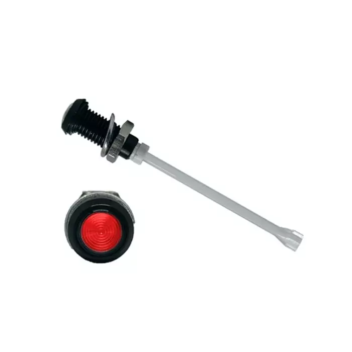 BIVAR Panel Mount Vertical LED Light Pipe Red Round Lens, RHD-1390-F9PZR67PR (Pack of 100 Pcs)