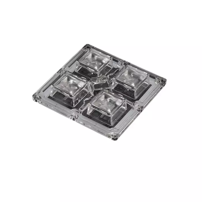 Ledil HighBay Series 4-Way LED Lens 50° Wide Beam, CS15759_HB-2X2MX-8-W (Pack of 52 Pcs)