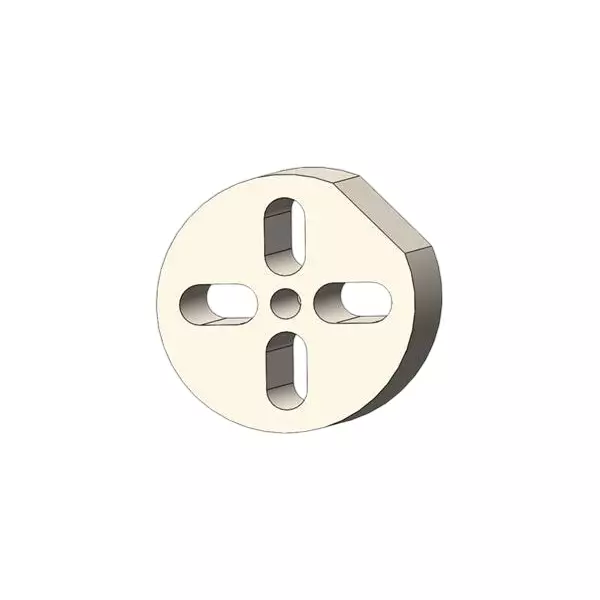 BIVAR ELM-P Series Self-Retaining LED Mounts Polyvinyl Chloride (PVC) 3.99 mm Body Length Natural, ELM 3-4MMP