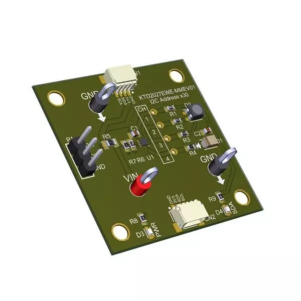 Kinetic Technologies Evaluation Kits 2.7 to 5.5 V Operating Supply Voltage, KTD2027EWE-MMEV01