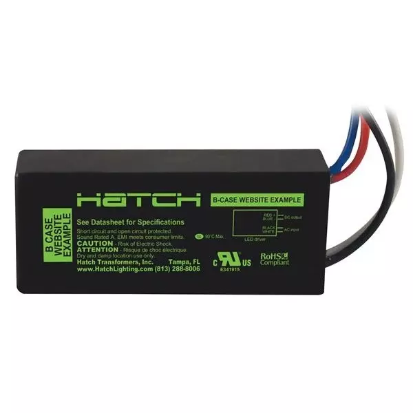 HATCH L Series Constant Current LED Drivers Series LED Drivers Power Supply 1 Output 79.8 mm (3.142 inch) With Dimming, LC12-0700P-120-B