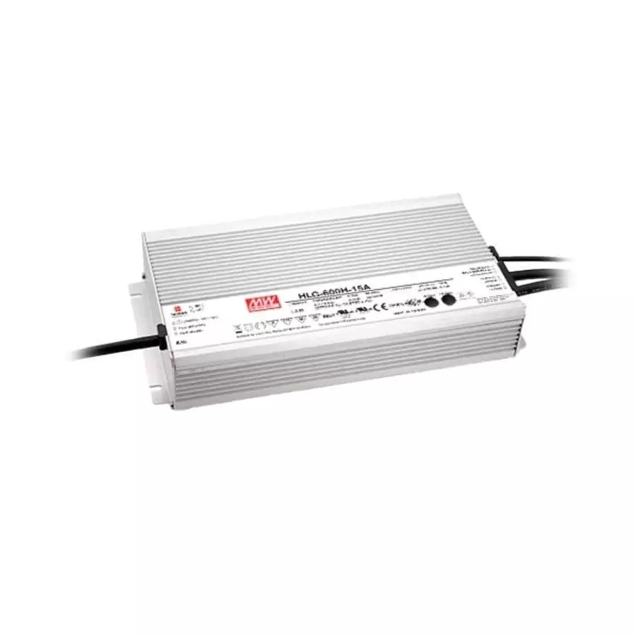 Mean Well LED Drivers Power Supply Chassis Mount 1 Output 600 W, HLG-600H-24