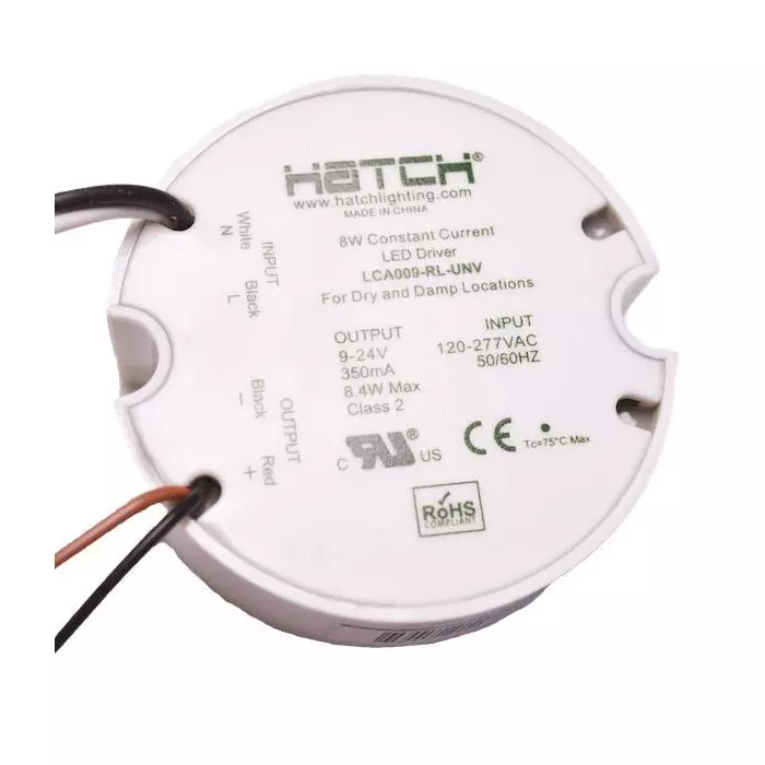 HATCH LED Drivers Power Supply SMD/SMT Mount 1 Output 8 W, LCA009-RL-UNV