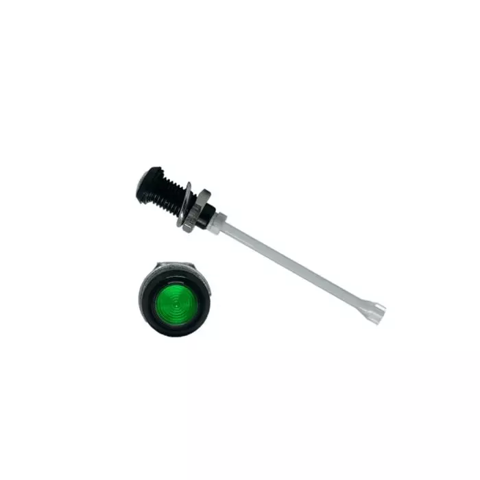 BIVAR Panel Mount Vertical LED Light Pipe Green Round Lens, RHD-1140-F9PZG67PR