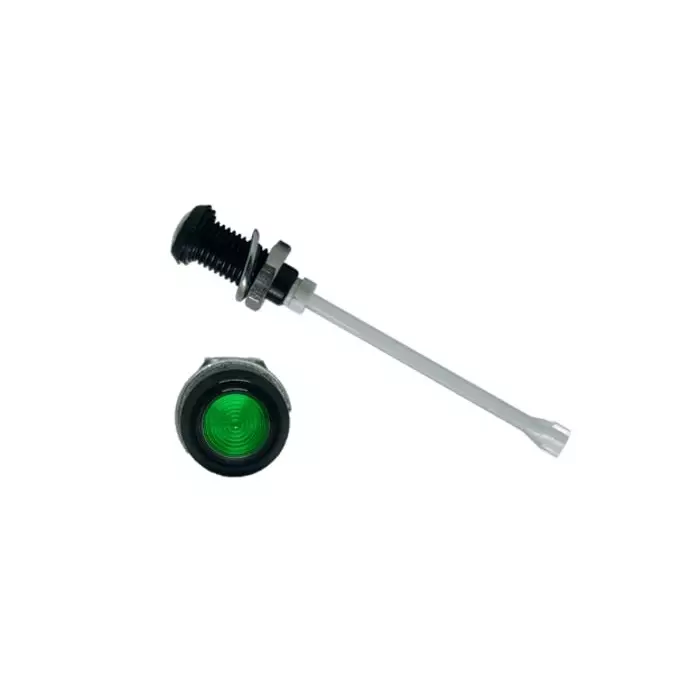 BIVAR Panel Mount Vertical LED Light Pipe Green Round Lens, RHD-1640-F9PZG67PR (Pack of 100 Pcs)