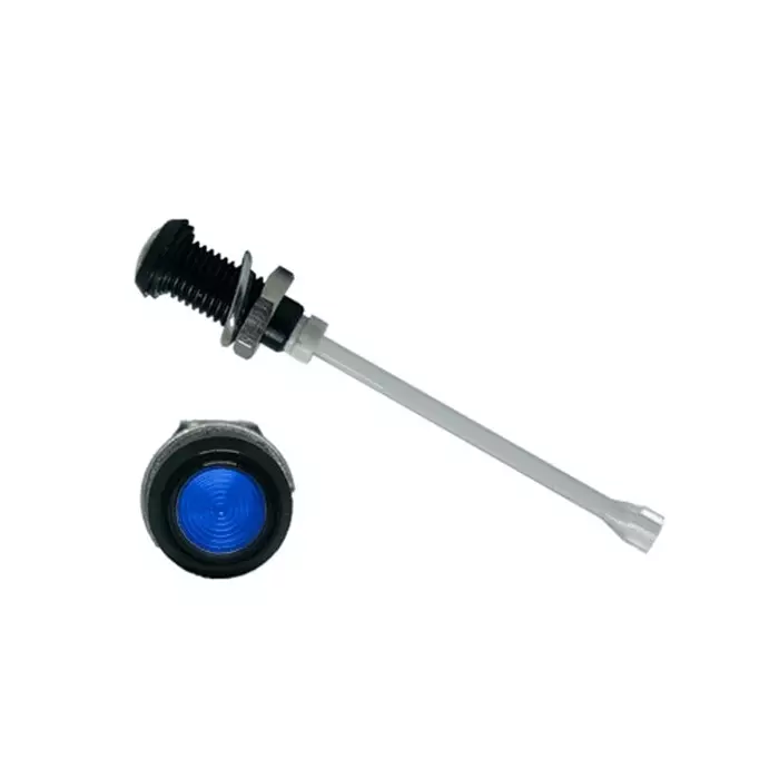 BIVAR Panel Mount Vertical LED Light Pipe Blue Round Lens, RHD-2140-F9PZB67PR