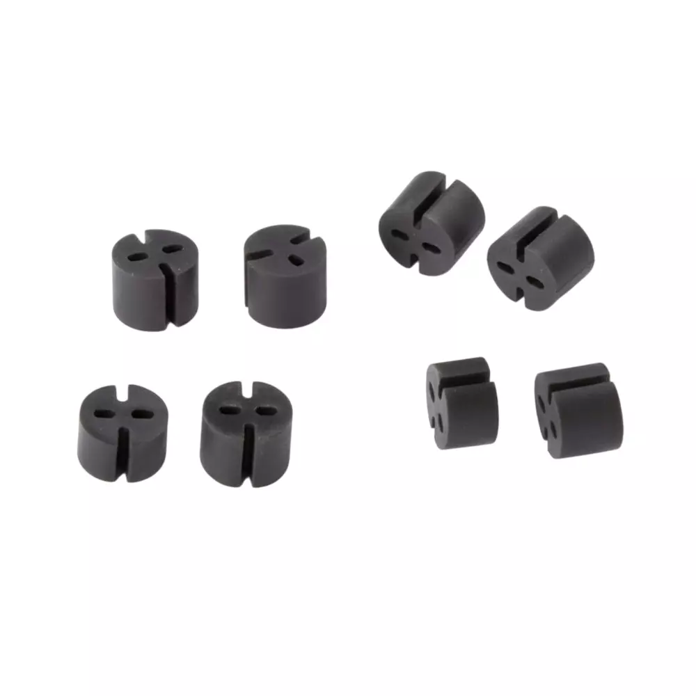 BIVAR Self-Retaining LED Mounts Extruded Polyvinyl Chloride T-1 3/4 (5 mm) LED Size Black, ELM 1-220