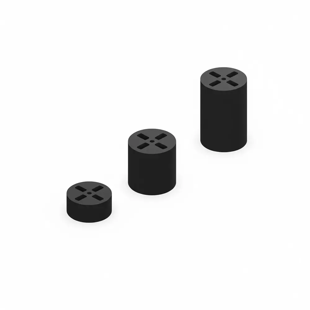 KEYSTONE LED Spacers Polyvinyl Chloride (PVC) T-1 (3 mm), T-1 3/4 (5 mm) LED Size Black, 8923
