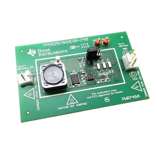 TEXAS INSTRUMENTS TPS92515HV-749 Series Evaluation Boards 5.5 to 65 V Operating Supply Voltage, TPS92515HVEVM-749