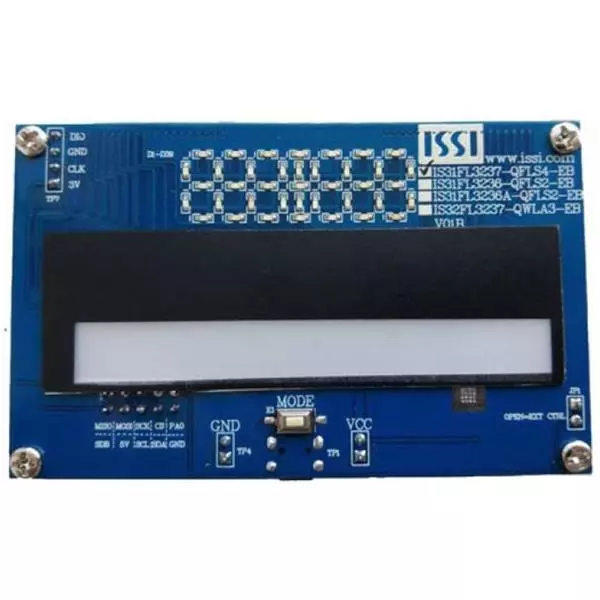 Lumissil IS31FL3237 Series Evaluation Boards 5 V Operating Supply Voltage, IS31FL3237-QFLS4-EB