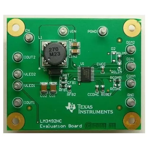 TEXAS INSTRUMENTS LM3492HC Series Evaluation Modules 9 to 16 V Operating Supply Voltage, LM3492HCEVM