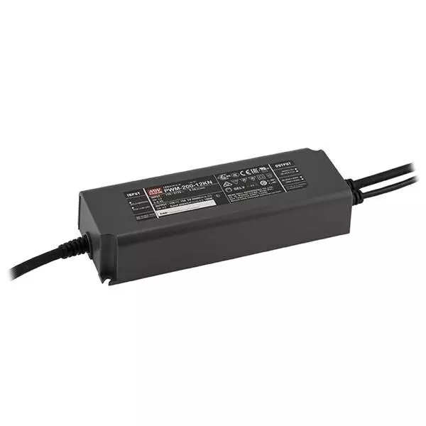 Mean Well PWM-200KN Series LED Drivers Power Supply 1 Output 195 mm (7.677 inch) With Dimming, PWM-200-12KN