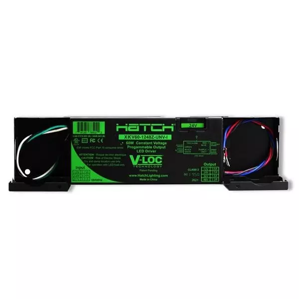 HATCH V-LOC Constant Voltage LED Drivers Series LED Drivers Power Supply 1 Output 252 mm (9.921 inch) With Dimming, XKV40-1248Z-UNV-I