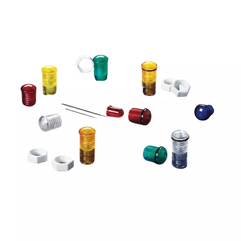 VCC LED Lenses Polycarbonate (PC) 5 mm LED Size Blue, CMC_441_BTP