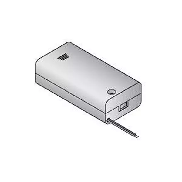 Eagle Plastic Devices Battery Enclosure Acrylonitrile Butadiene Styrene (ABS) 9 V 1 Battery, 12BH9VA/C-GR