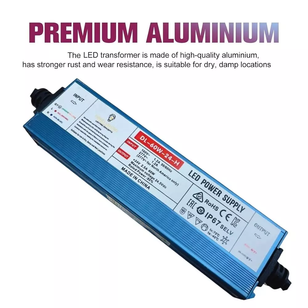 OML Outdoor LED Driver 60 W Bulb Base for Camera, Outdoor Lamps, Wall Lights, OML_DL_60WOUT