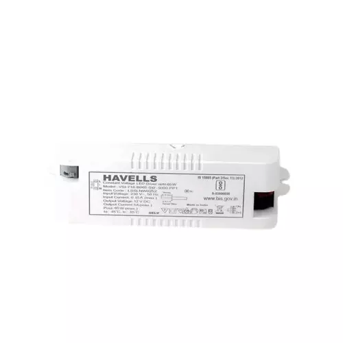 Havells Constant Voltage Driver 12 V, for Upto 120 W Strip, LHFXBGNNIN1W120